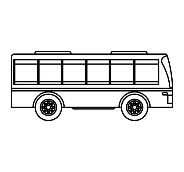 Bus vervoer openbare pictogram — Stockvector