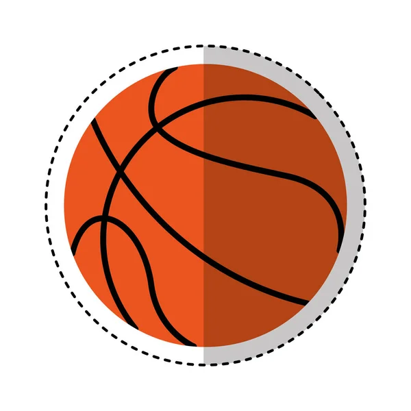 篮球气球孤立的图标 — 图库矢量图片