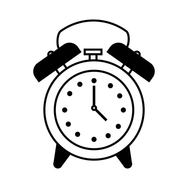 Reloj despertador icono aislado — Vector de stock