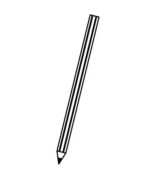 Силует олівця ізольована піктограма — стоковий вектор