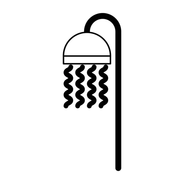 Grifo de la bañera icono aislado — Vector de stock