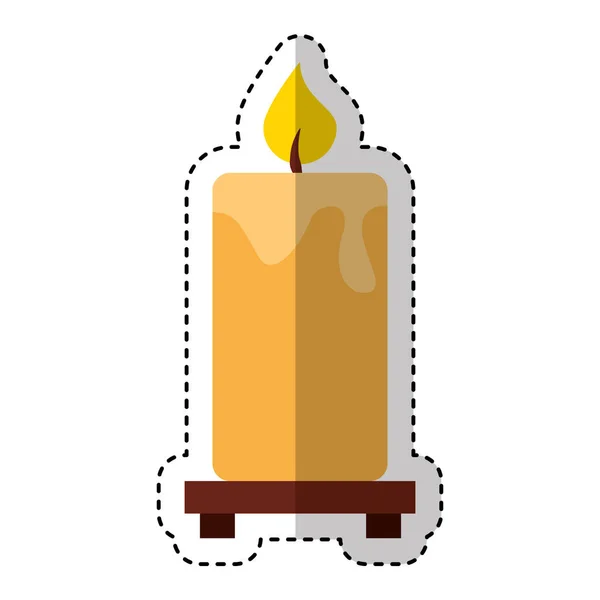 Candle aroma therapy icon — Stock Vector