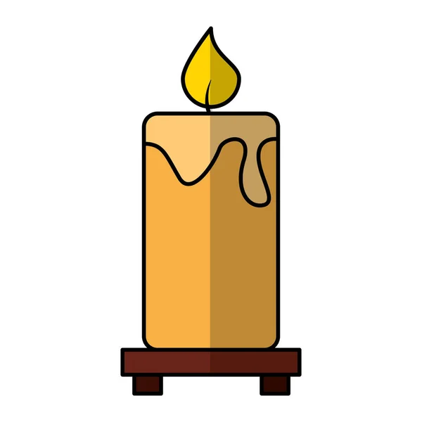 Candle aroma therapy icon — Stock Vector