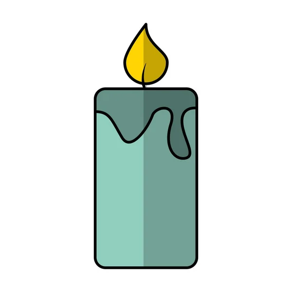 Candle aroma therapy icon — Stock Vector
