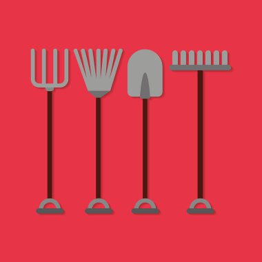 çiftlik araçları Icon set