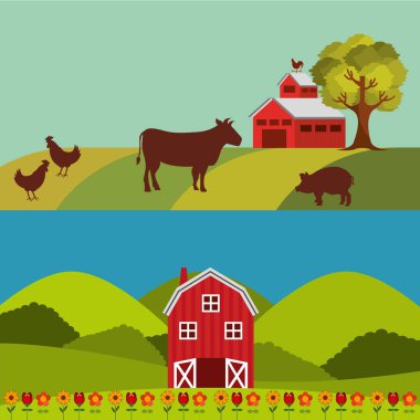 Tarım üretim kavramı simgesi