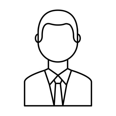 işadamı karakter izole simgesi