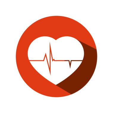 kalp bakım izole simgesi