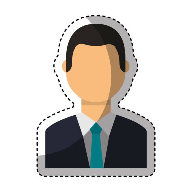 işadamı karakter izole simgesi