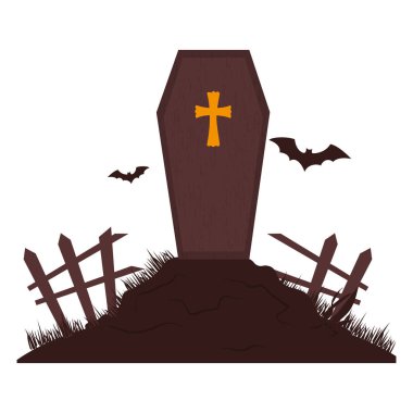 kutlama kartı Cadılar Bayramı sahne