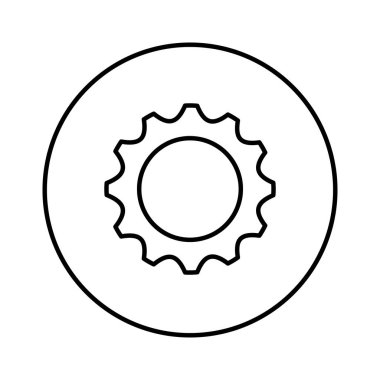 izole simge ayarlama dişli