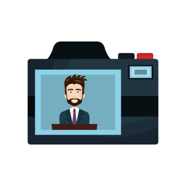 kamera fotoğraf izole simgesi