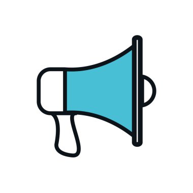 izole megafon ses simgesini