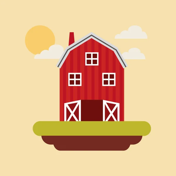 Farmě čerstvé stabilní ikona — Stockový vektor