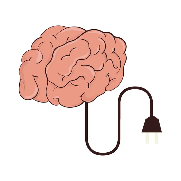 Tormenta cerebral con bombilla — Archivo Imágenes Vectoriales