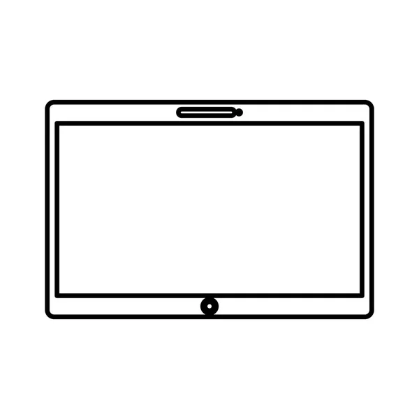 Ikona elektronické zařízení tablet — Stockový vektor