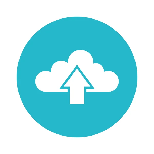 Ikone des Cloud Computing — Stockvektor