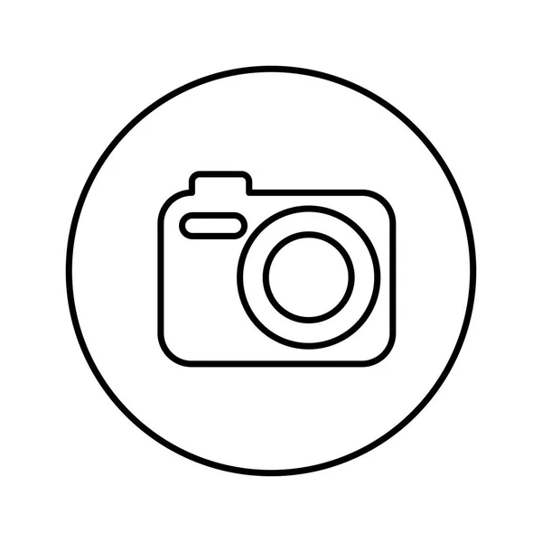 Fotokamera mit Blitz-Symbol — Stockvektor