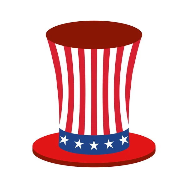 États-Unis d'Amérique chapeau emblème — Image vectorielle