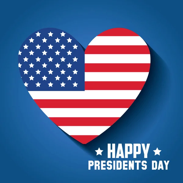 Cartaz dia presidentes felizes — Vetor de Stock