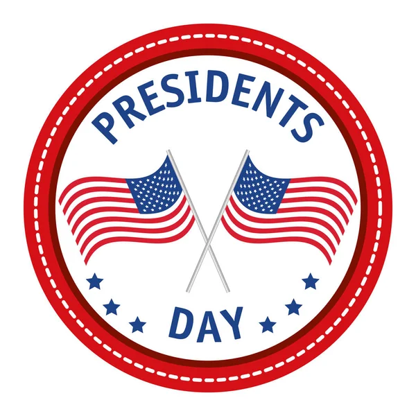 Feliz cartel del día de presidentes — Archivo Imágenes Vectoriales