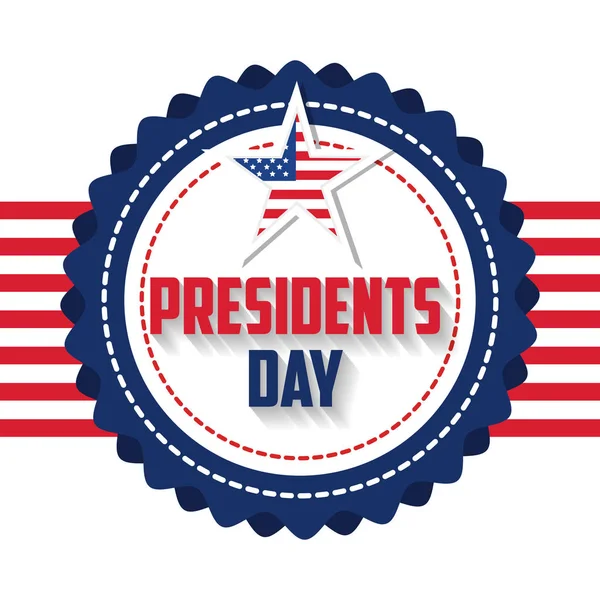 Щасливий плакат дня президентів — стоковий вектор