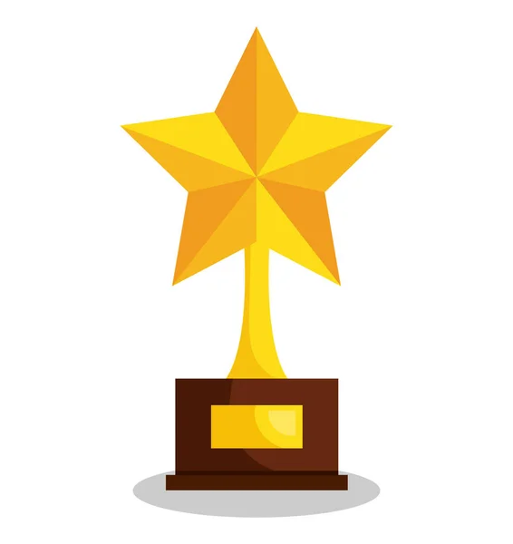 Premio di stella trofeo vincitore — Vettoriale Stock