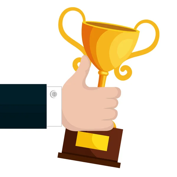 Troféu vencedor da taça — Vetor de Stock