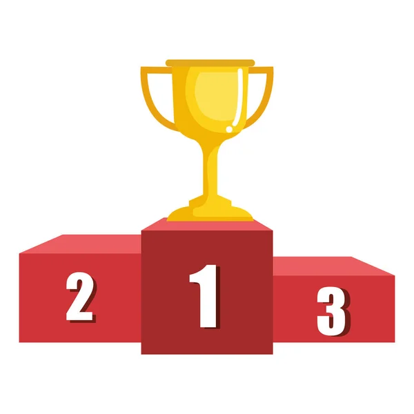 Trophy cup vinnare award — Stock vektor
