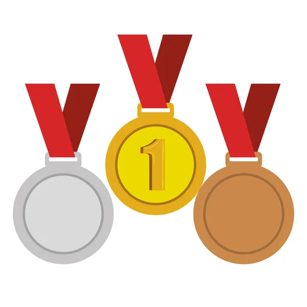 Set trofeos concurso premios — Vector de stock