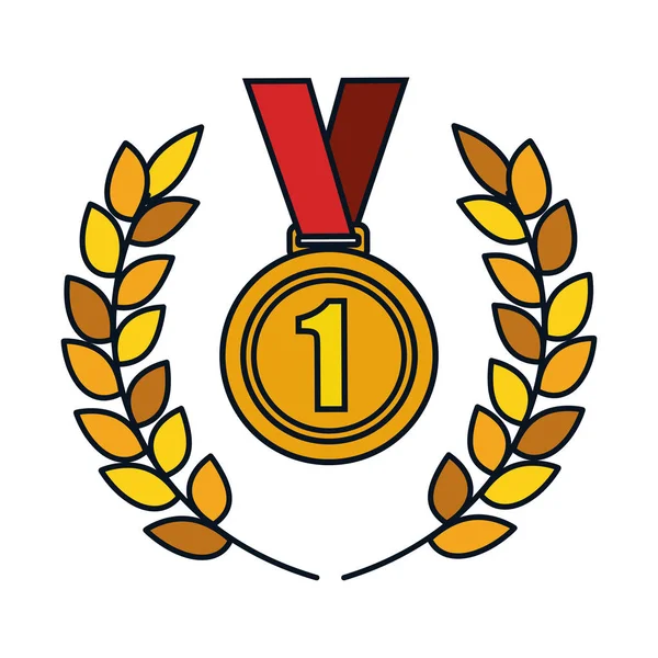 Premio ganador del primer lugar — Vector de stock