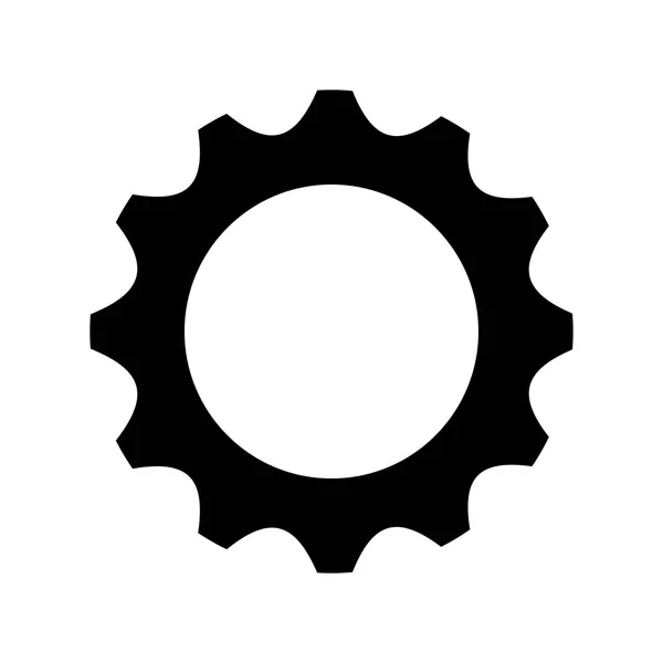 Gear setting isolated icon — Stock Vector