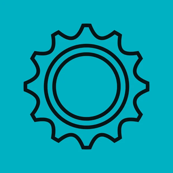 Gear setting isolated icon — Stock Vector