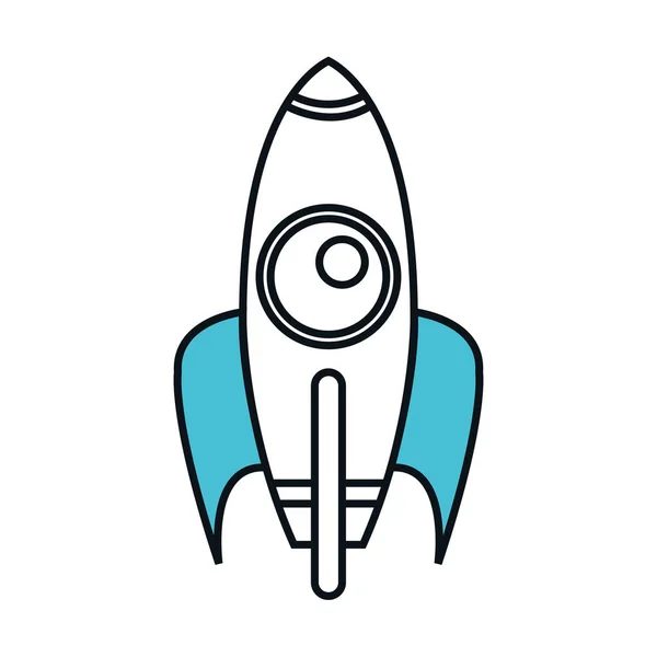Rocket launcher geïsoleerde pictogram — Stockvector