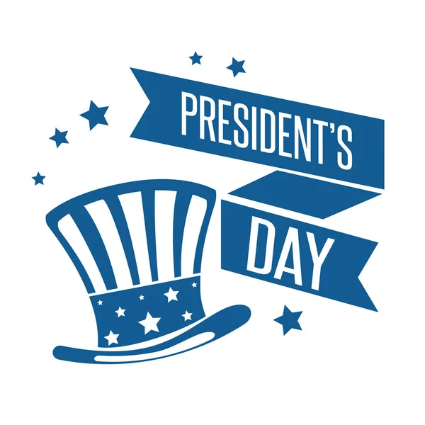 Happy presidents day poster — Stock Vector