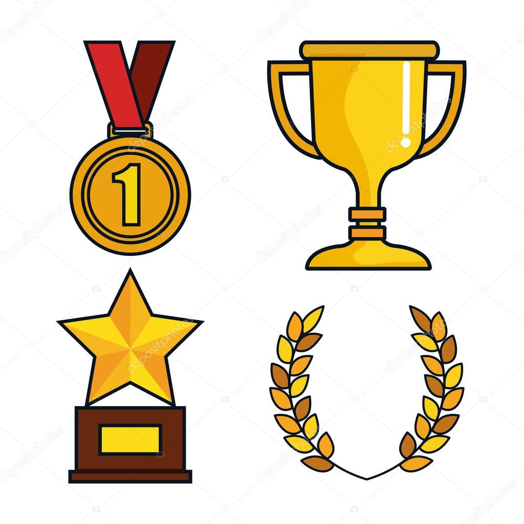 set trophies competition awards