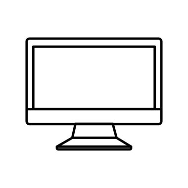 bilgisayar masaüstü izole simgesi