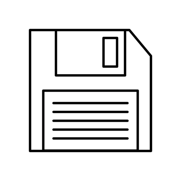 Disquete ícone isolado —  Vetores de Stock