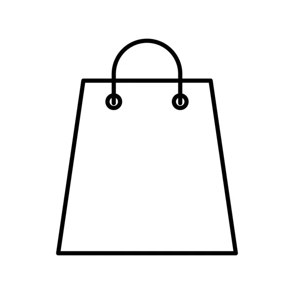 Bevásárló táska papír elszigetelt ikon — Stock Vector