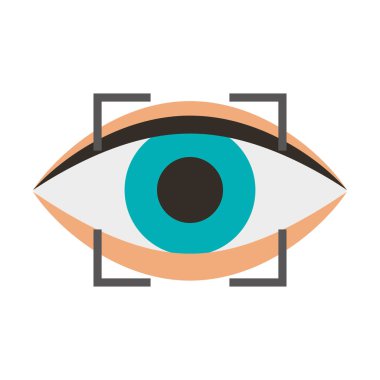 göz insan işareti izole simgesini