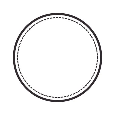 Daire mühür damgası simgesi