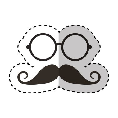 Bıyık ve gözlük hippi tarzı