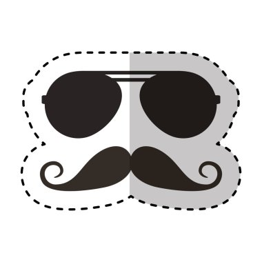 Bıyık ve gözlük hippi tarzı