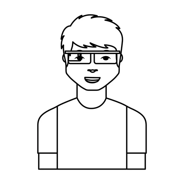 增强的现实眼镜的人 — 图库矢量图片