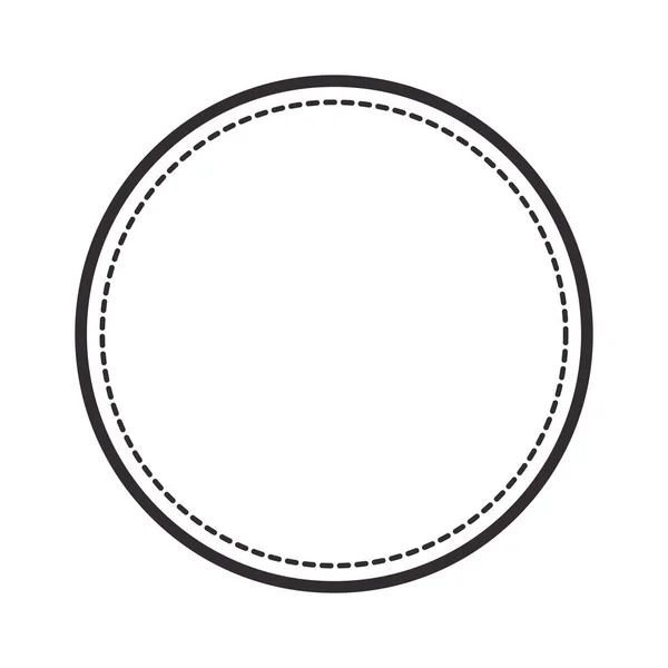 Cercle sceau icône timbre — Image vectorielle