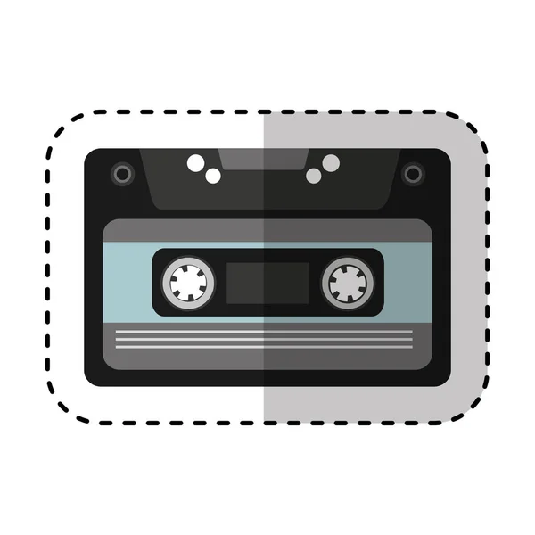 Cassette música de la vieja moda — Archivo Imágenes Vectoriales