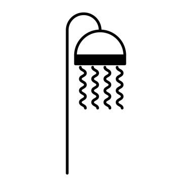 küvet musluk izole simgesi