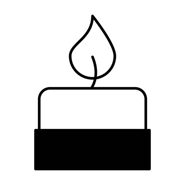 Candle aroma therapy icon — Stock Vector