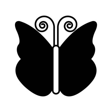 şirin kelebek izole simgesi