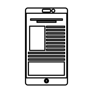 Smartphone teknoloji satırı simgesi